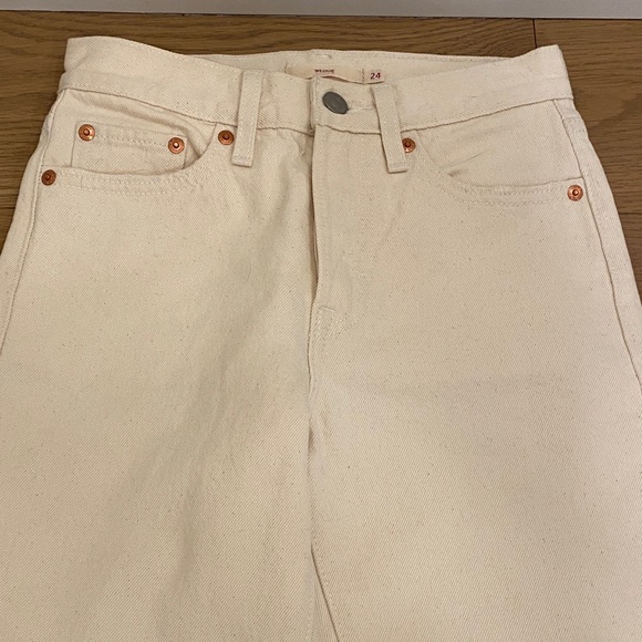LEVI'S Off-White Denim Wedgie Jeans, 24 - Picture 8 of 13